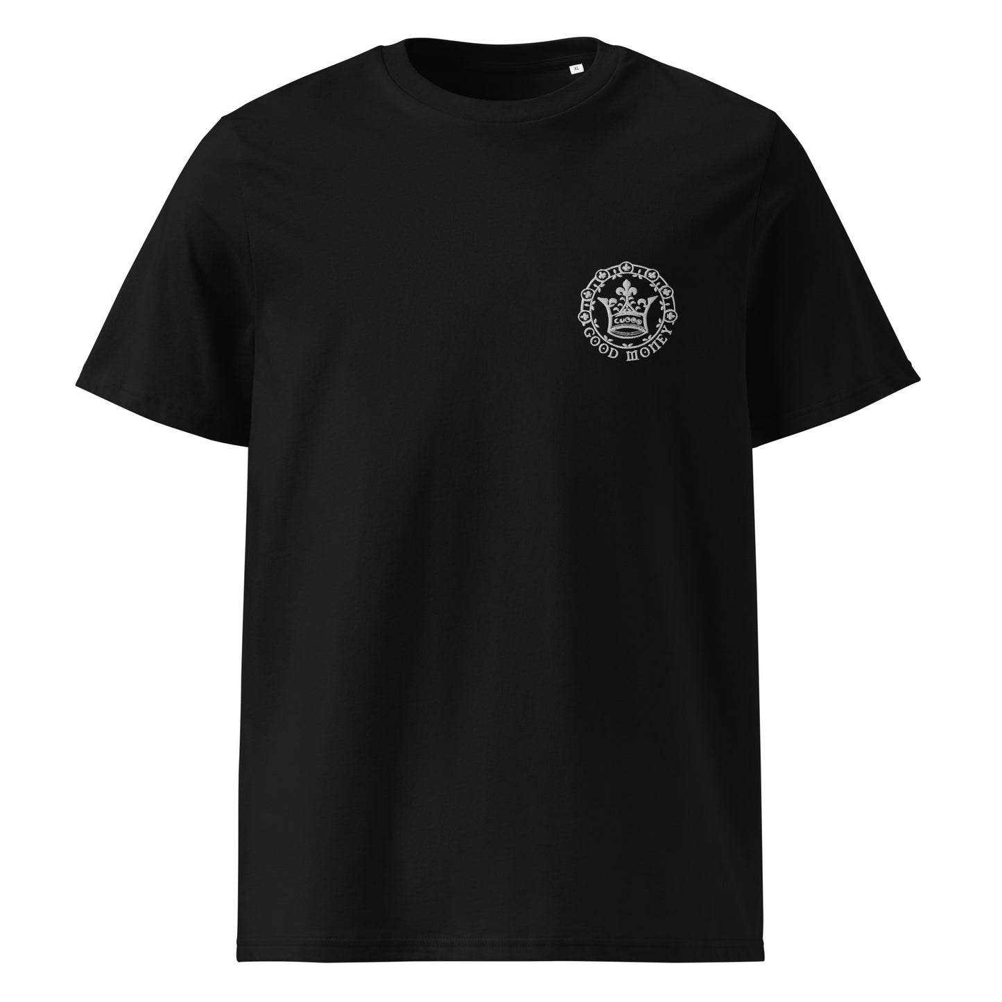 Good Money (Embroidered White) - Unisex organic cotton t-shirt