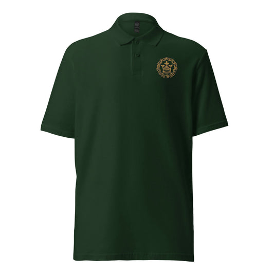 Good Money (Embroidered Gold) - Unisex pique polo shirt